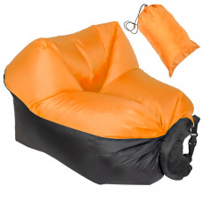 BD005-ORANGE/BLACK Надувной матрас-шезлонг для отдыха 200... BD005-ORANGE/BLACK Надувной матрас-шезлонг для отдыха 200...